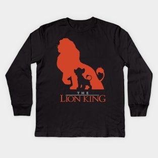 The Lion King (Simba and Mufasa) Kids Long Sleeve T-Shirt